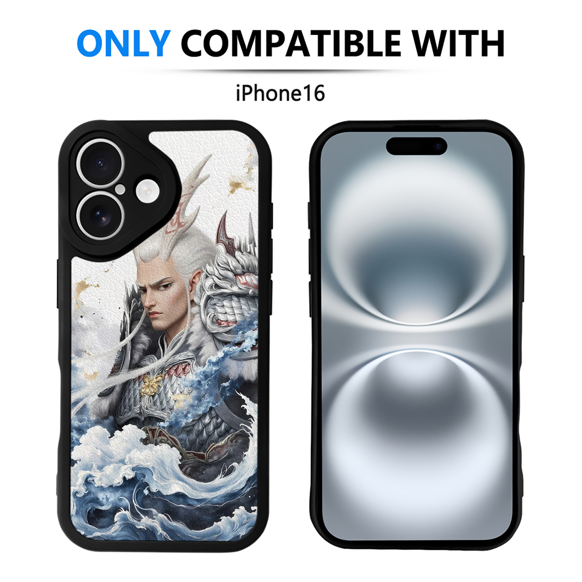 （画像用） Ne Zha 2 ナタ 魔童の大暴れ 【iPhone 16シリーズ対応】シリコンスマホケース（レザー調） 材質：シリコン